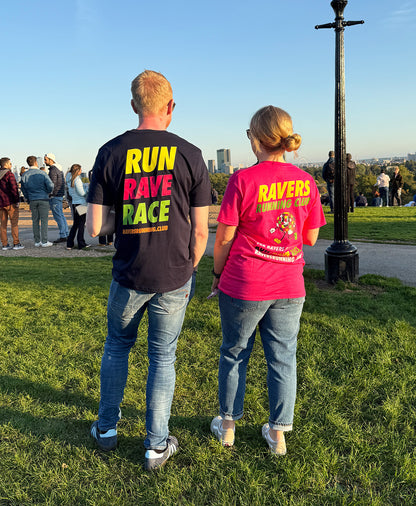 Navy Run Rave Race Raving T Shirt (Unisex)