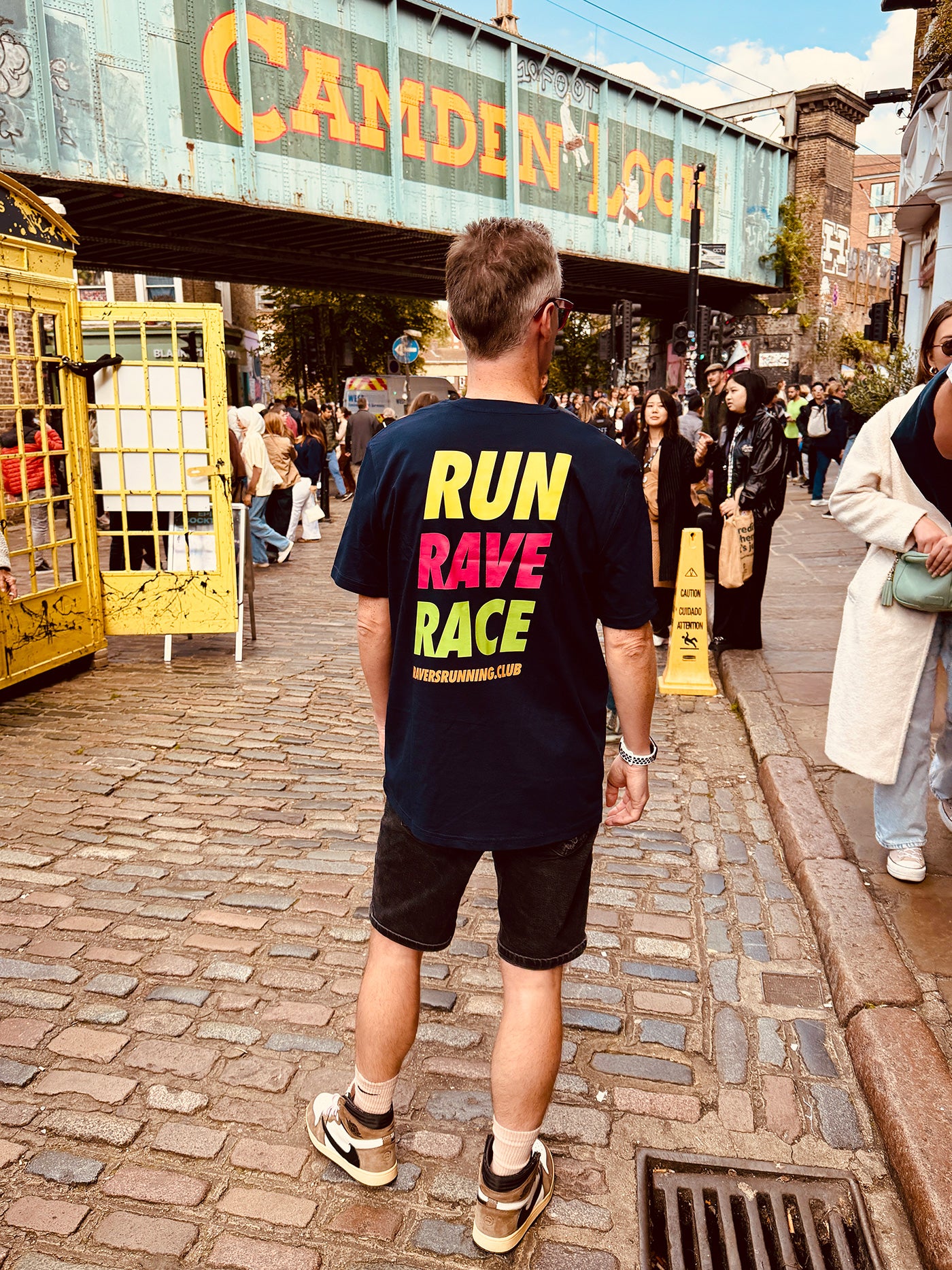 Navy Run Rave Race Raving T Shirt (Unisex)